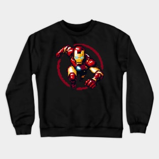 Pixel Ironman Iron Man Retro San Crewneck Sweatshirt